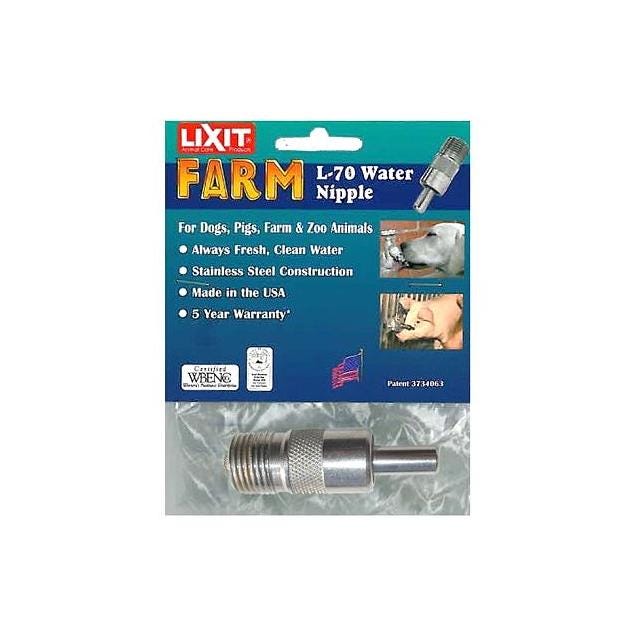LIXIT Stainless Steel Farm Water Nipple Valve LIXIT Stainless Steel Farm Water Nipple Valve