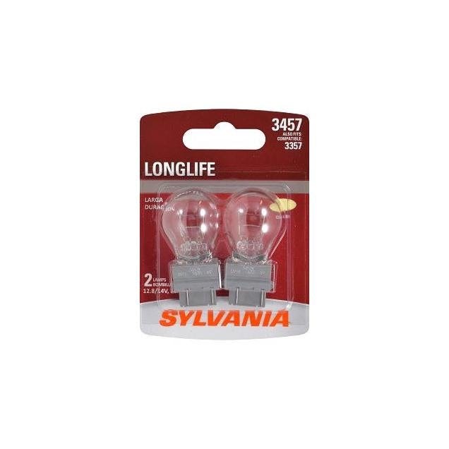 Sylvania 3457LL BP2 Long Life Miniature Clear Bulb (2-Pack)