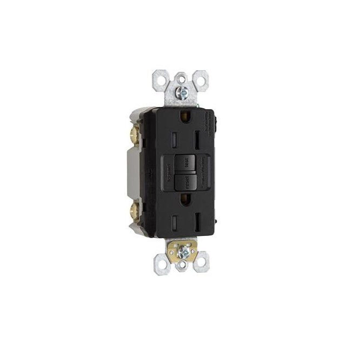 Legrand Pass & Seymour 15A Black Self-Testing GFCI Receptacle