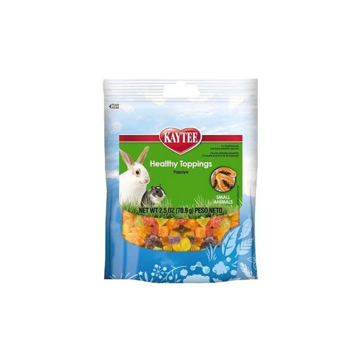 Kaytee 2.5 Oz. Papaya Flavor Healthy Toppings Small Animal Treat