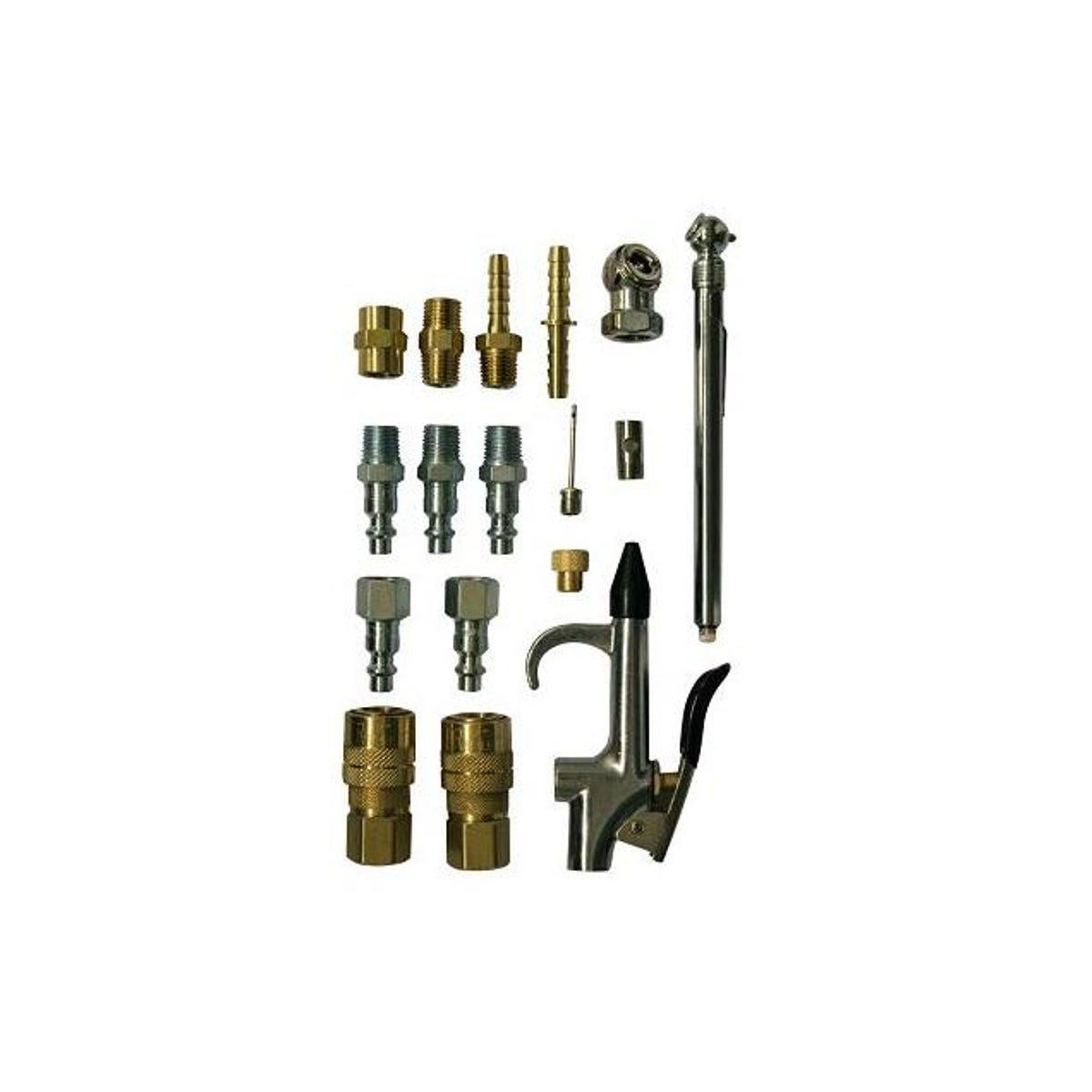 Milton Brass & Steel Air Compressor Accessory Kit (17-Piece)
