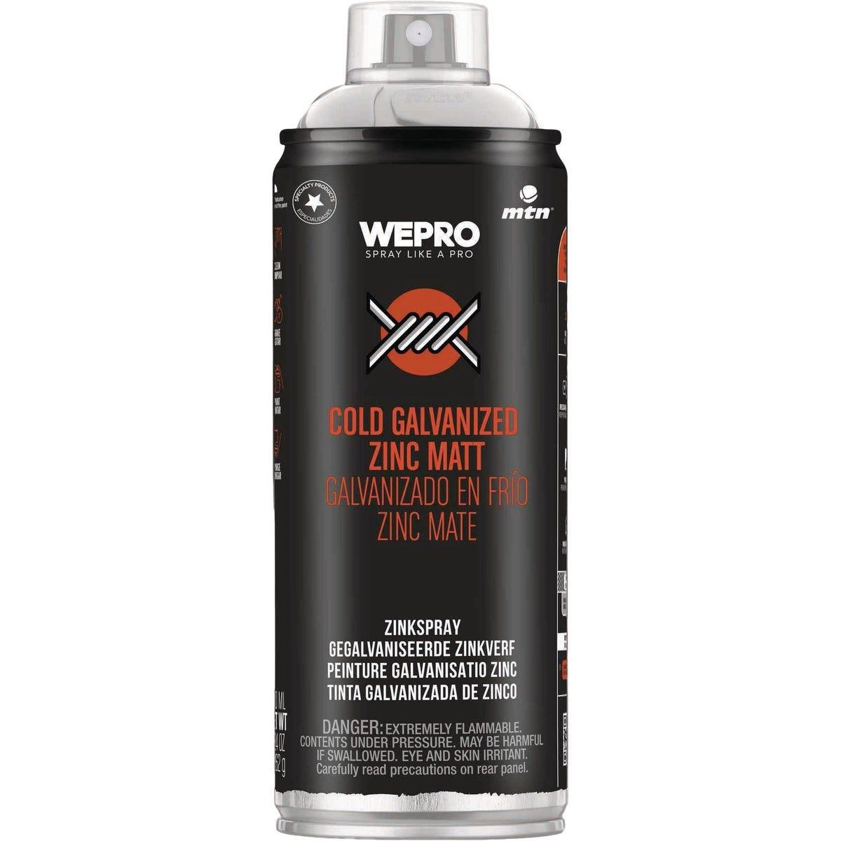 MTN WEPRO 400ml Cold Galvanized Zinc Matte Spray Paint