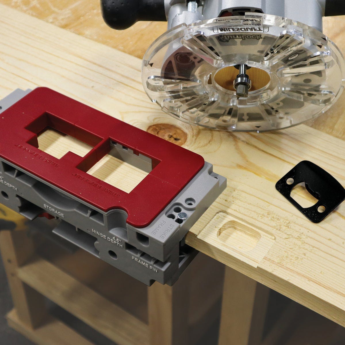 Milescraft HingeJigPLUS Self-Clamping Door & Frame Hinge, Latch, & Strike Plate Jig - photo 8 Milescraft HingeJigPLUS Self-Clamping Door & Frame Hinge, Latch, & Strike Plate Jig - photo 8