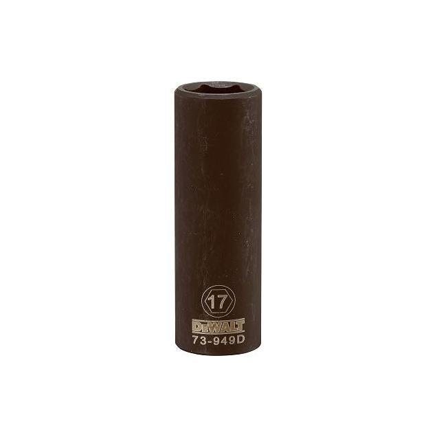 DEWALT 1/2 In. Drive 17mm 6-Point Deep Metric Impact Socket DEWALT 1/2 In. Drive 17mm 6-Point Deep Metric Impact Socket