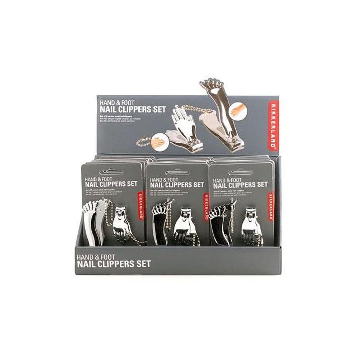 Kikkerland Hand- & Foot-Shaped Nail Clipper Combo Set