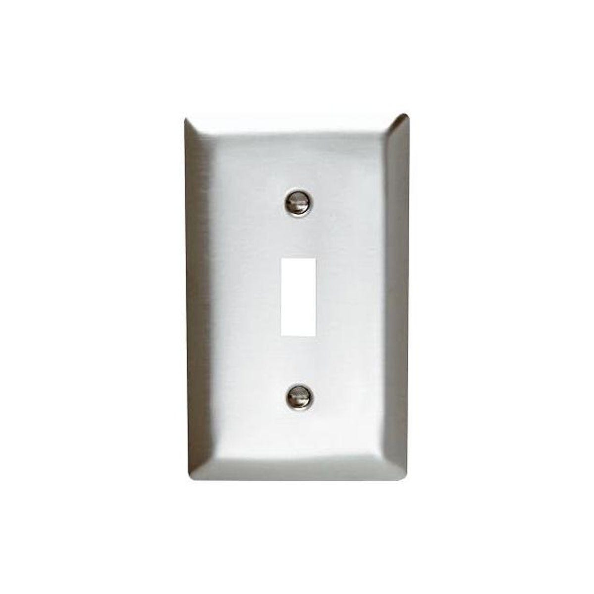 Legrand Pass & Seymour 1-Gang Stainless Steel Toggle Switch Wall Plate, Silver Legrand Pass & Seymour 1-Gang Stainless Steel Toggle Switch Wall Plate, Silver