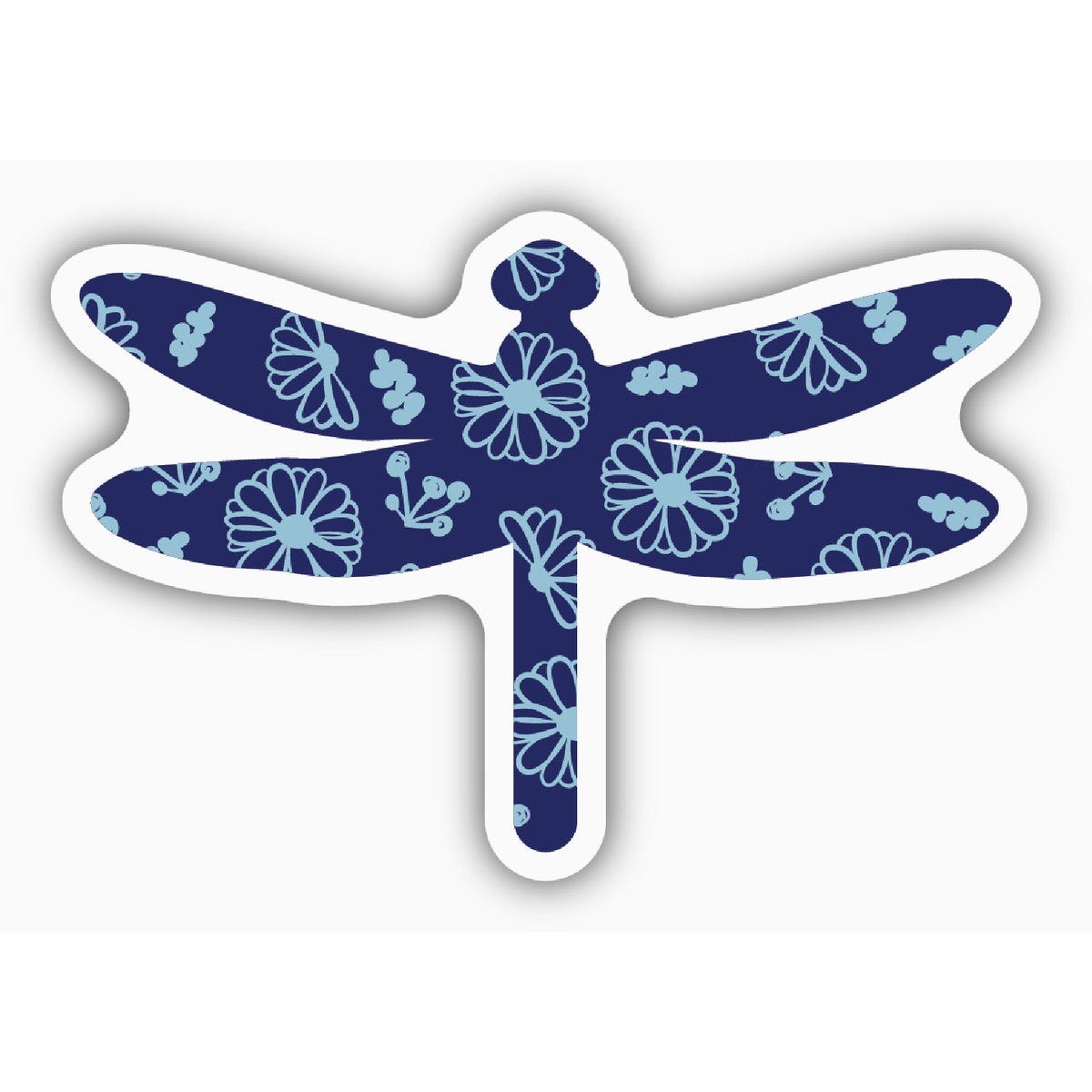 Stickers Northwest Floral Dragonfly Sticker Stickers Northwest Floral Dragonfly Sticker