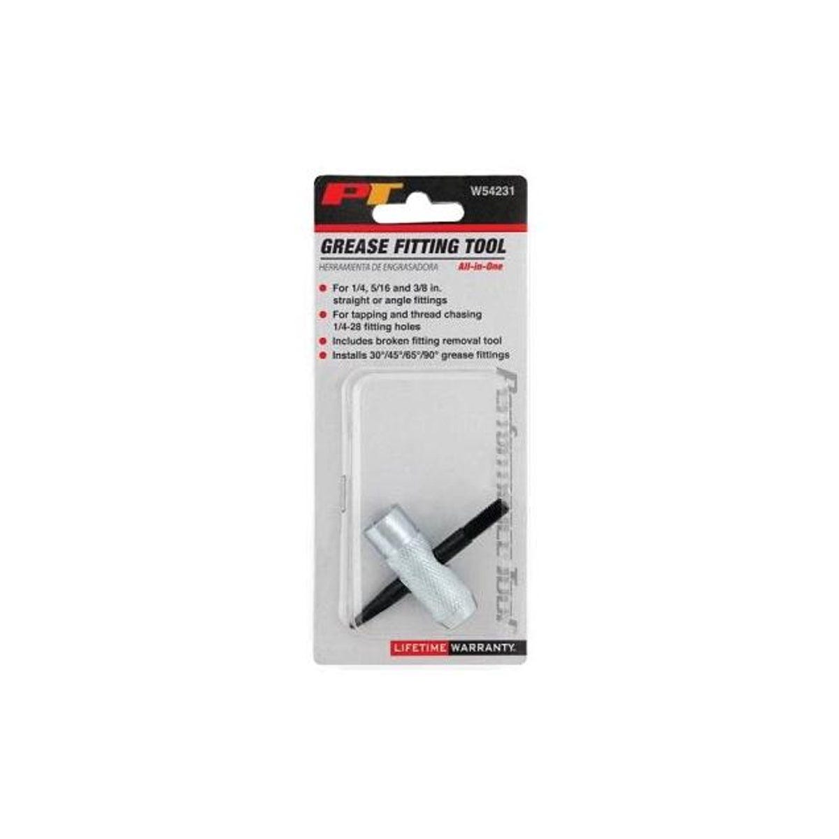 Performance Tool 1/4-28 NPT All-in-One Grease Gun Fitting Tool - photo 2 Performance Tool 1/4-28 NPT All-in-One Grease Gun Fitting Tool - photo 2