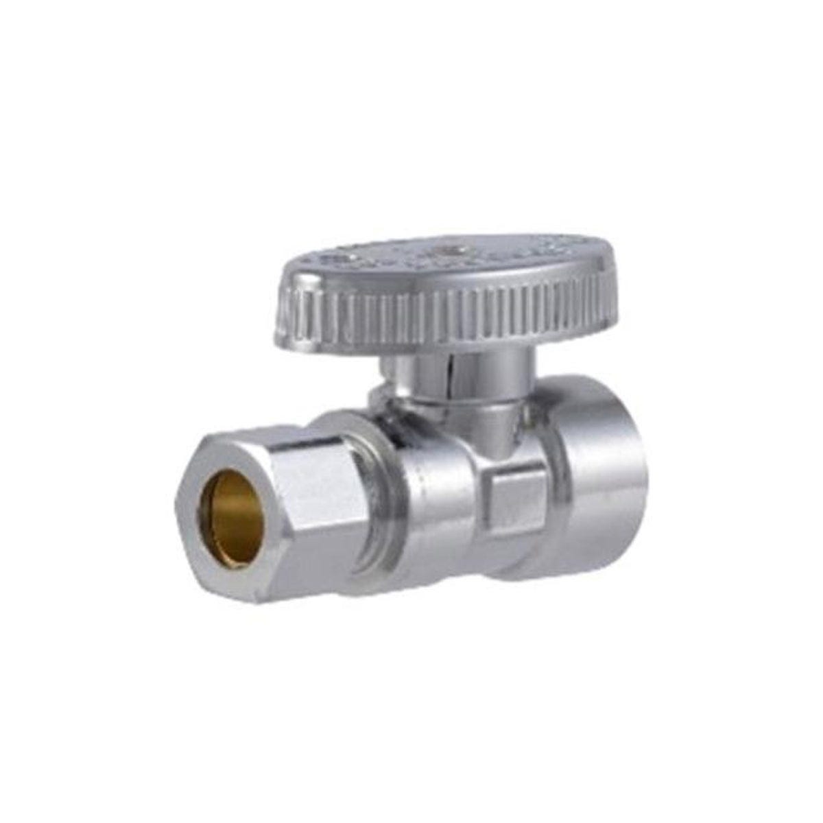 SharkBite 3/8 In. x 3/8 In. Brass Ball Straight Valve