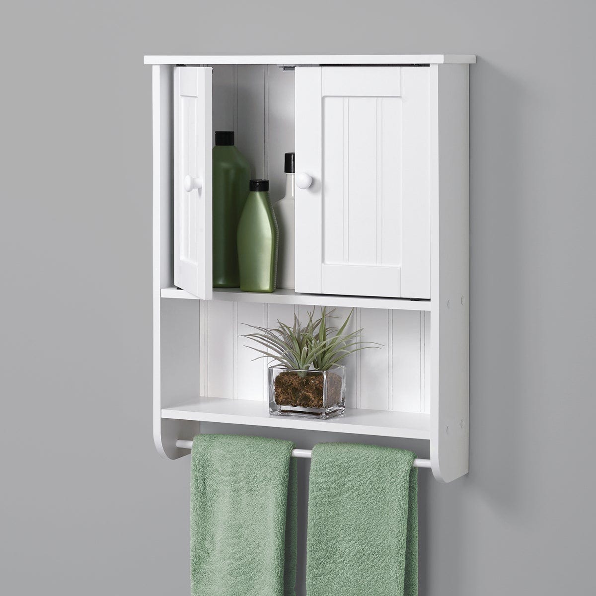 Zenith Country Cottage White 21-5/8 In. W. x 6-3/4 In. D. x 25-3/4 In. H. Wall Bath Cabinet - photo 3