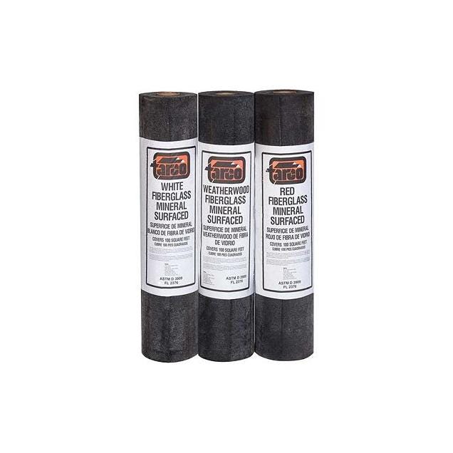 Tarco 36 In. x 36 Ft. Brown Mineral Surface Roofing Tarco 36 In. x 36 Ft. Brown Mineral Surface Roofing