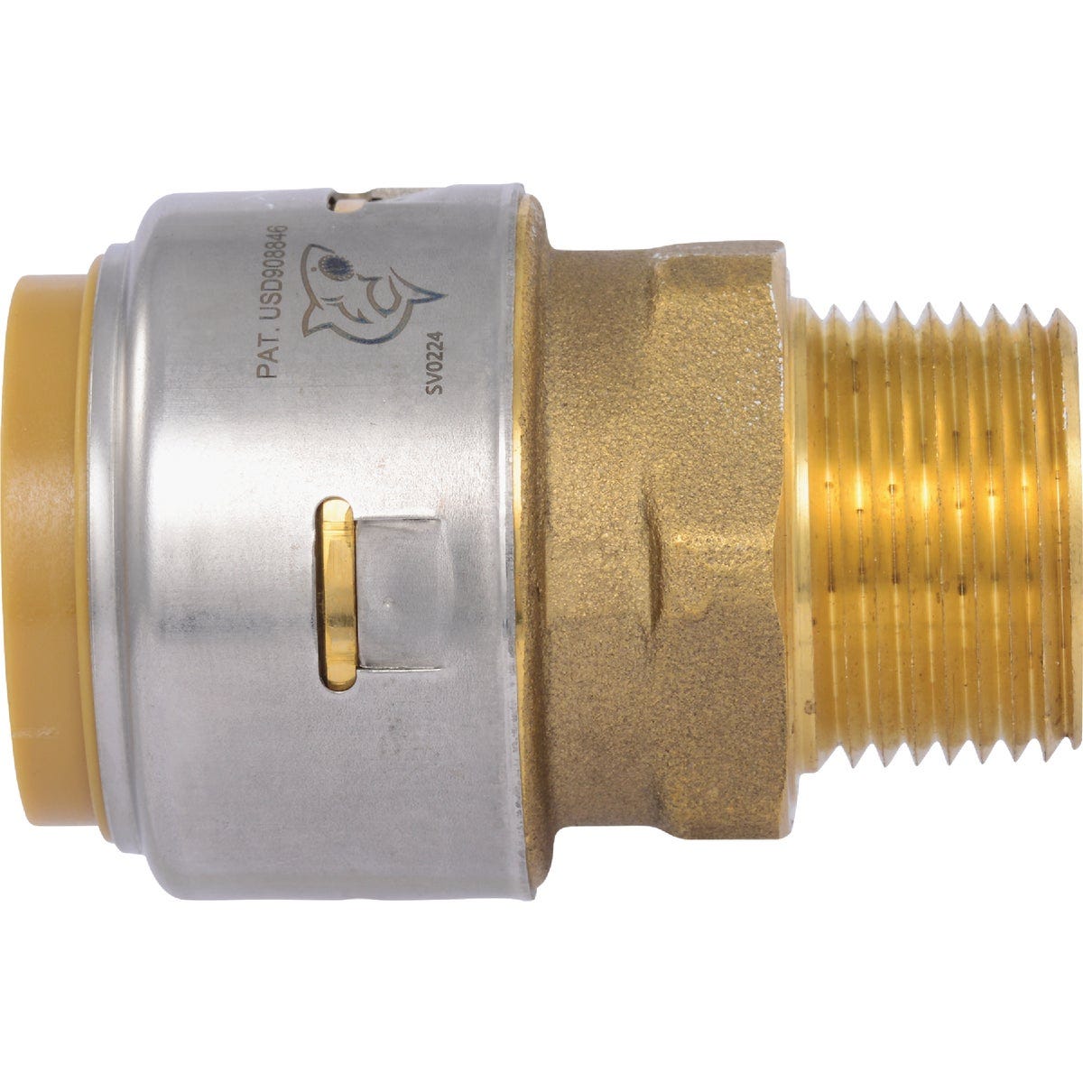 SharkBite 1 In. x 3/4 In. MNPT Reducing Brass Push-to-Connect Male Adapter - photo 3