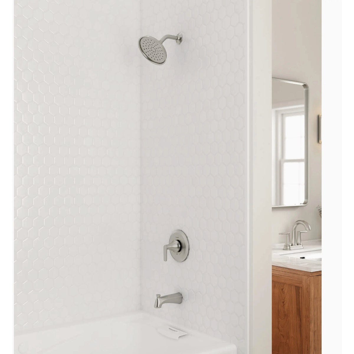 American Standard Becklow Brushed Nickel Single-Handle Lever Tub & Shower Faucet - photo 7
