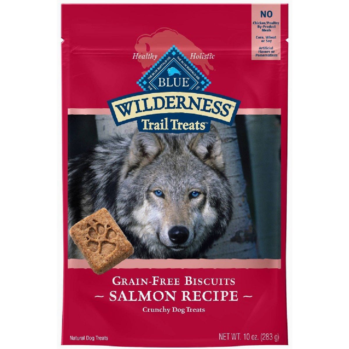 Blue Buffalo Wilderness Salmon & Chicken Trail Treat Grain Free Biscuits Dog Treat 10 Oz,