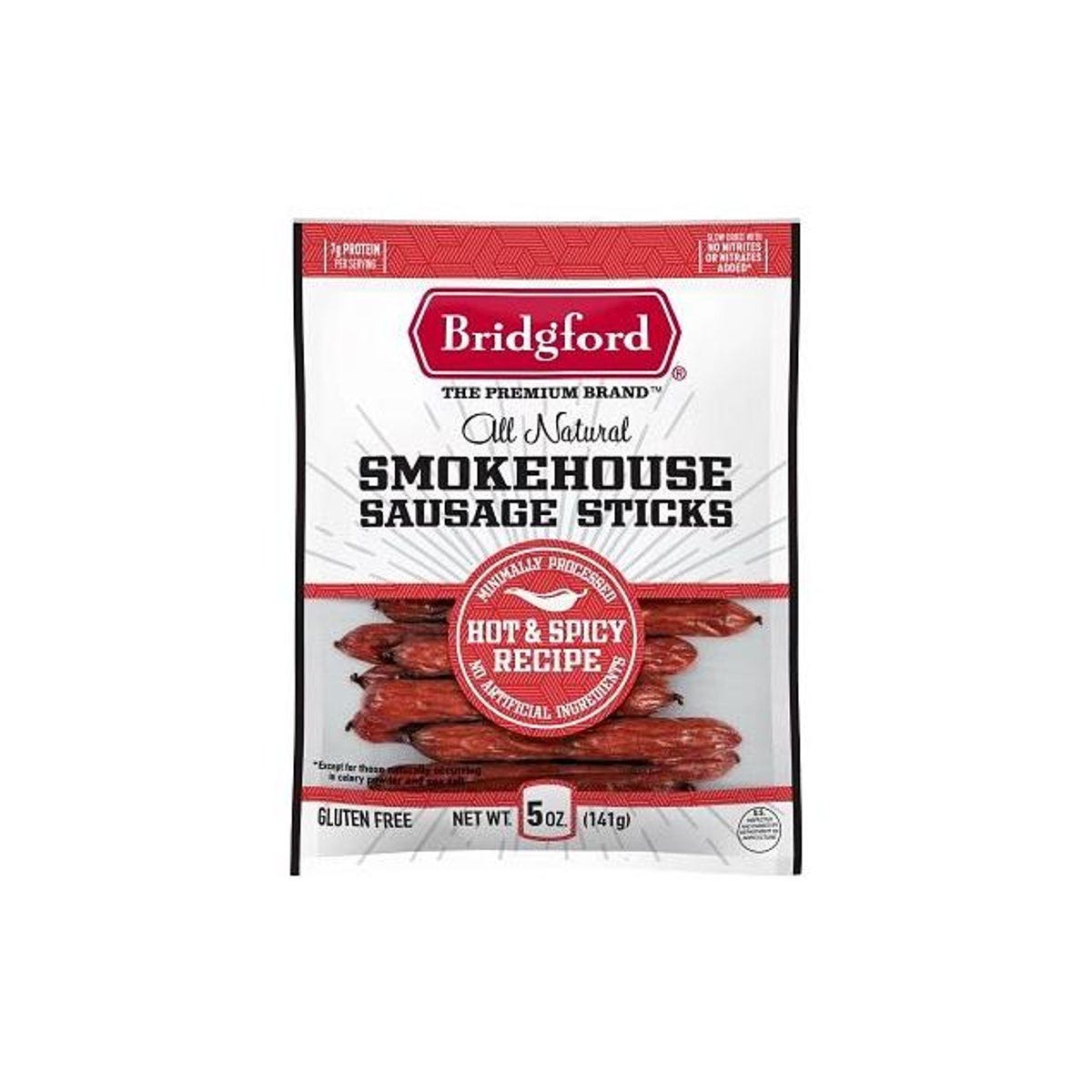 Bridgford 5 Oz. Hot & Spicy Smoked Sausage Sticks