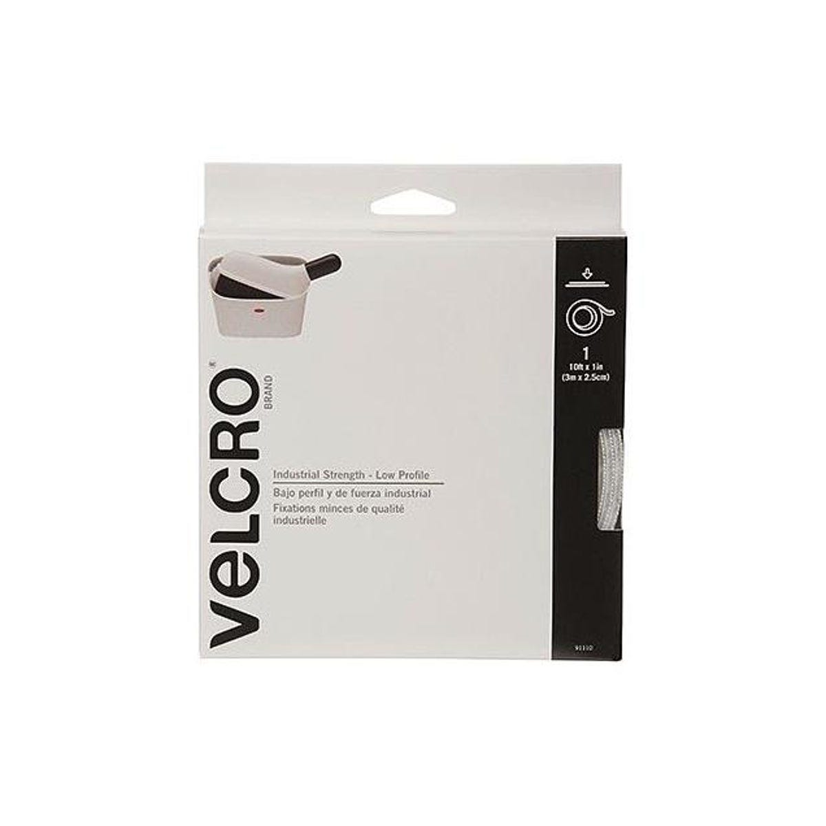 VELCRO Brand 10 Ft. x 1 In. Black Low Profile Industrial Strength Fastening Tape