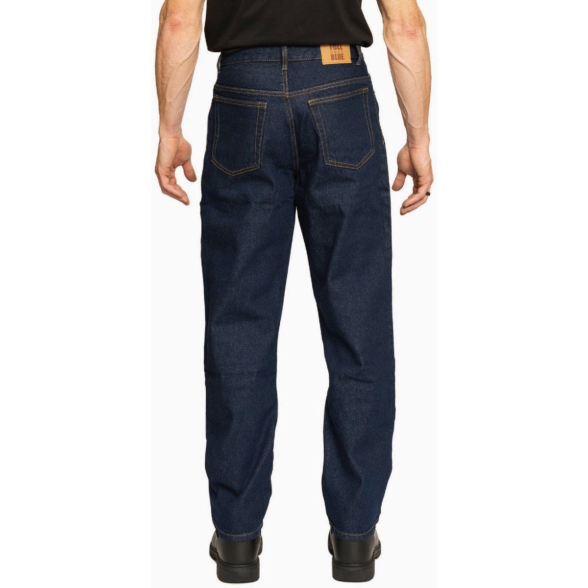 Full Blue 5-Pocket 36x30 Dark Wash Straight Leg Denim Jeans - photo 2