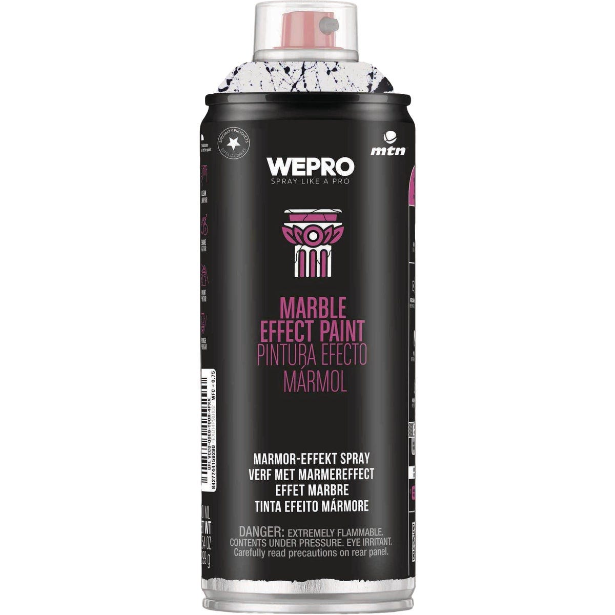 MTN WEPRO 400ml Black Marble Effect Spray Paint