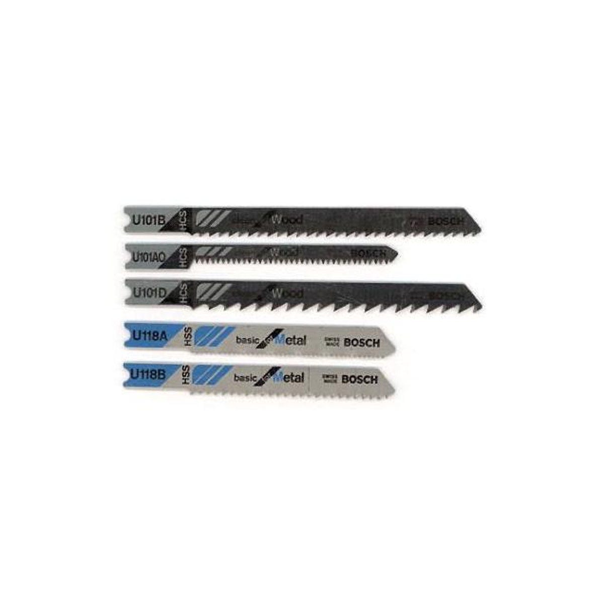 Bosch 5-Piece Universal Shank Assorted Jig Saw Blade Set Bosch 5-Piece Universal Shank Assorted Jig Saw Blade Set