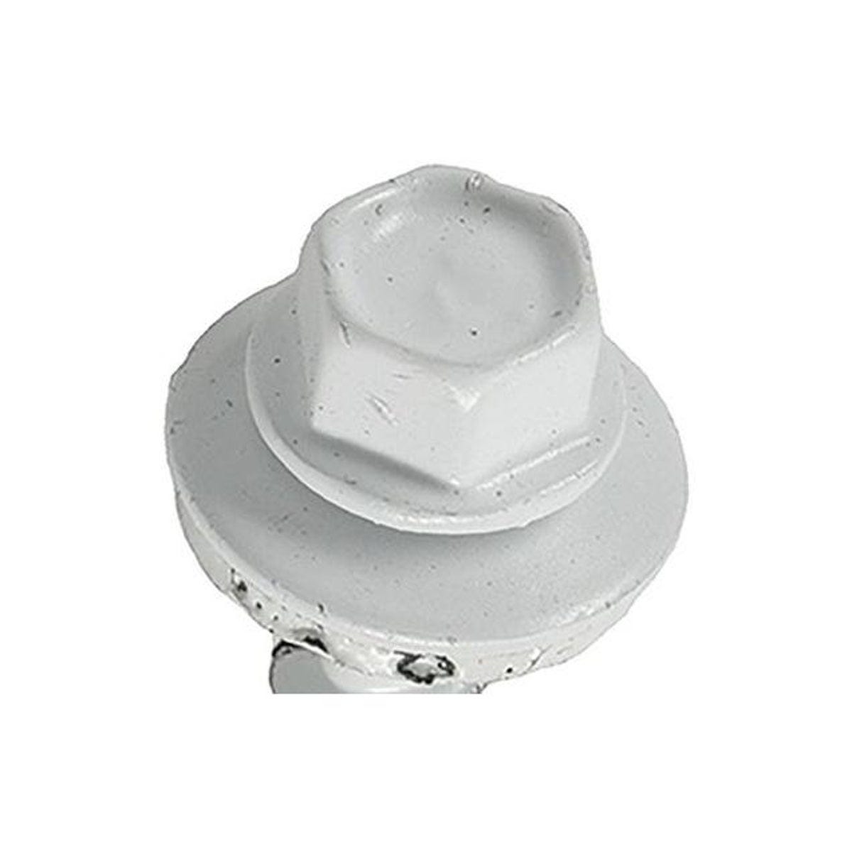Hillman Power Pro #10 x 1.5 In. 250-Ct. White Metal to Wood Self-Drilling Roofing Screws