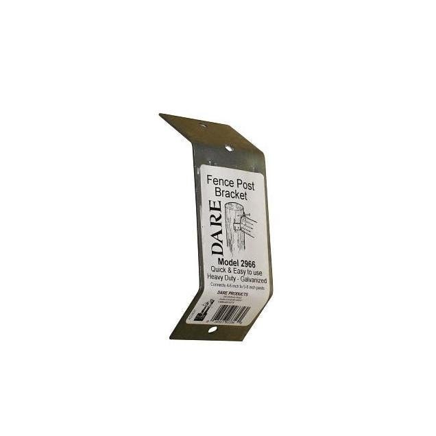 Dare Electric 16 Ga. Galvanized Steel Fence Post Connecting Bracket Dare Electric 16 Ga. Galvanized Steel Fence Post Connecting Bracket