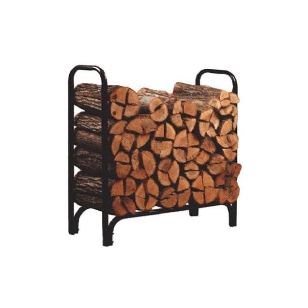 Panacea Products 4 Ft. Black Steel Deluxe Log Rack