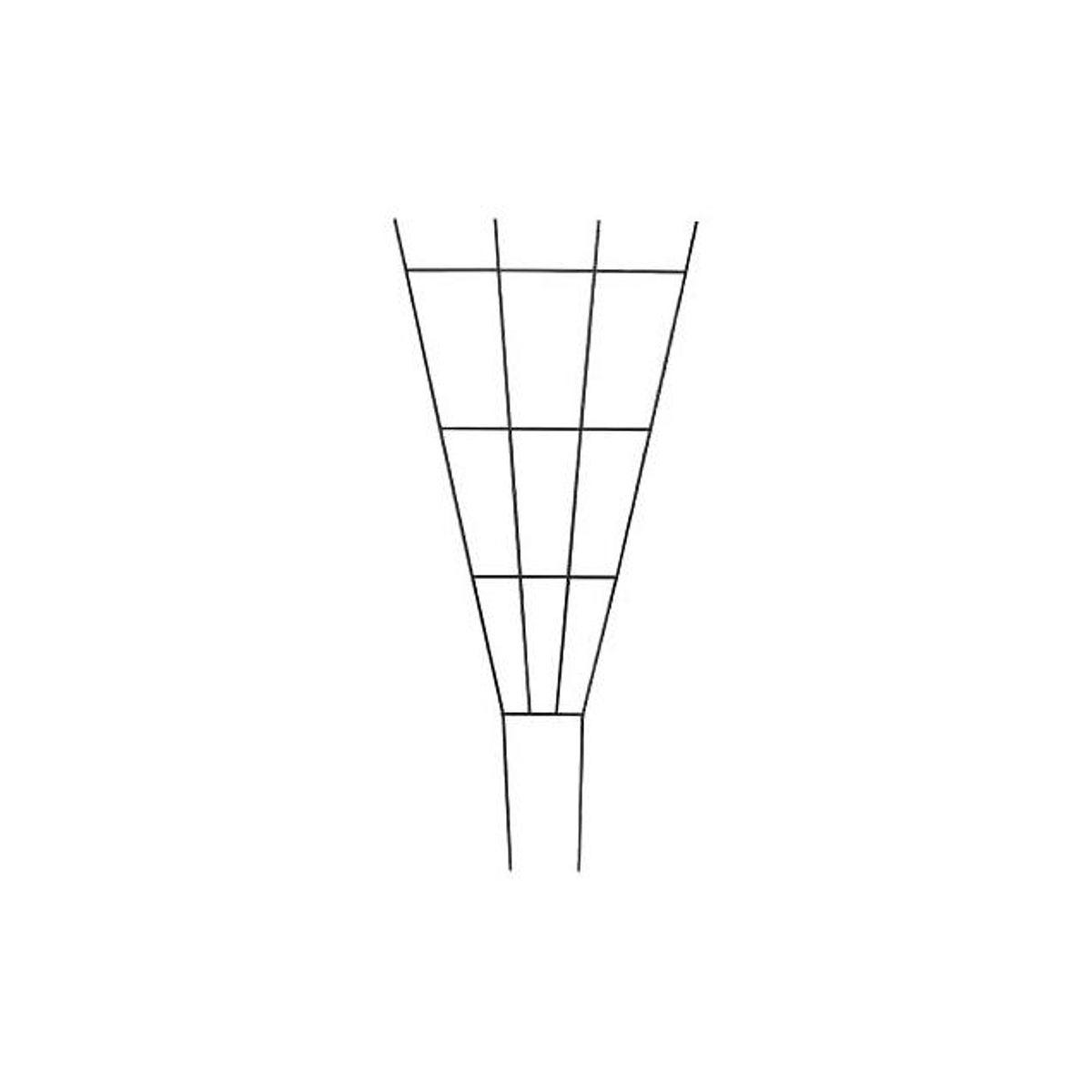 Panacea Products 36 In. Green Steel Fan Garden Pot Trellis Panacea Products 36 In. Green Steel Fan Garden Pot Trellis