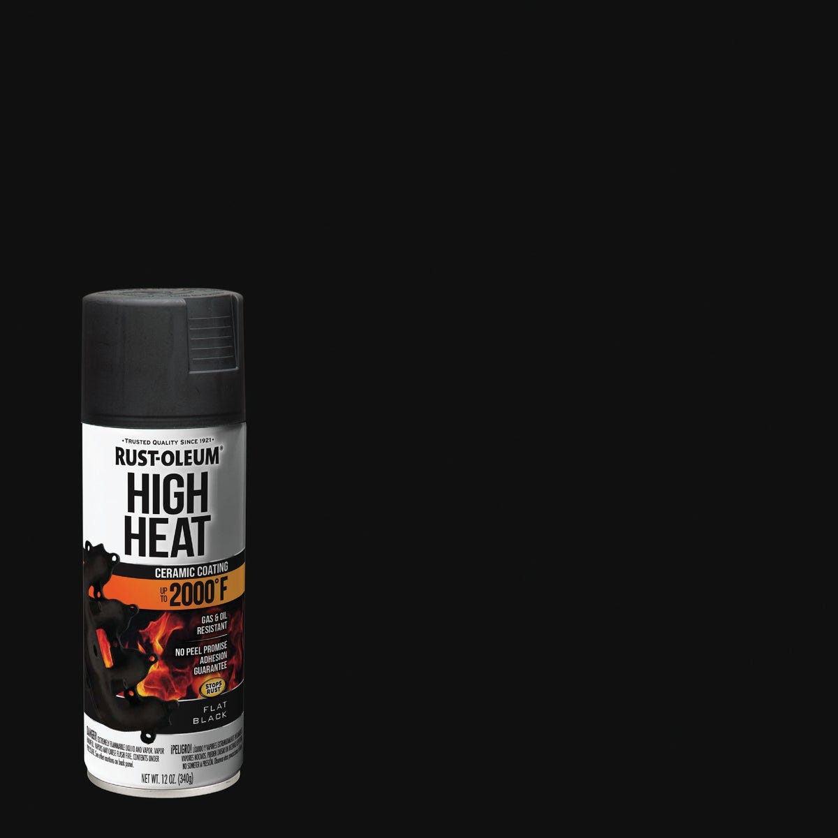 Rust-Oleum Stops Rust Flat Black 12 Oz. High Heat Spray Paint Rust-Oleum Stops Rust Flat Black 12 Oz. High Heat Spray Paint