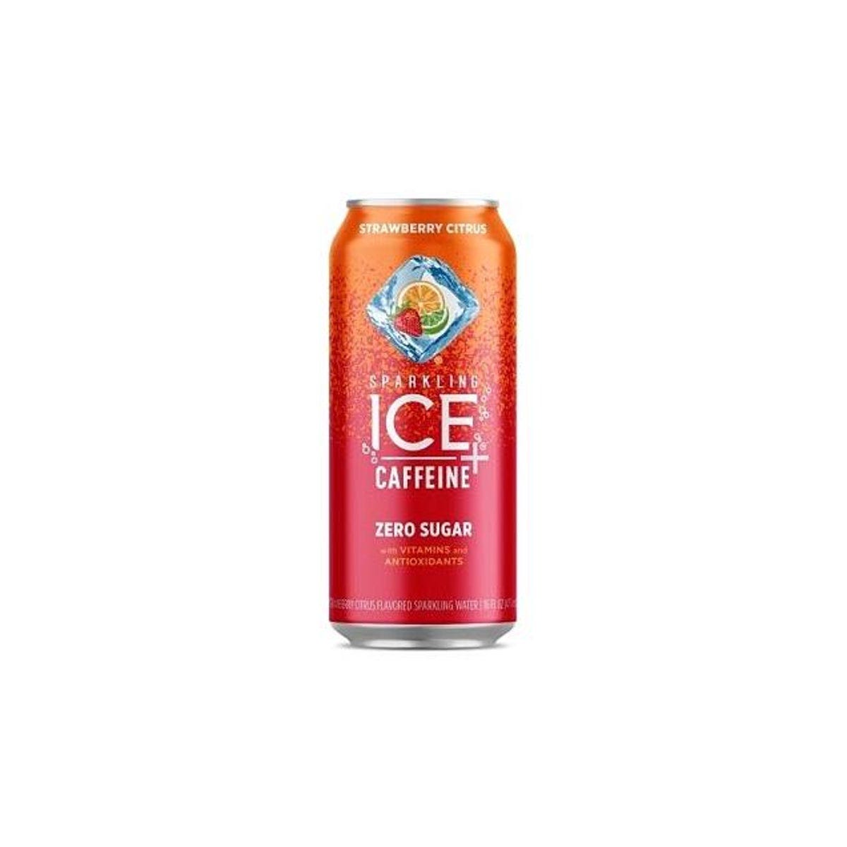 Sparkling Ice 16 Oz. Caffeine Strawberry Citrus Sparkling Water Sparkling Ice 16 Oz. Caffeine Strawberry Citrus Sparkling Water