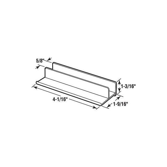 Prime-Line Plastic Sliding Shower Door Bottom Guide - photo 2 Prime-Line Plastic Sliding Shower Door Bottom Guide - photo 2