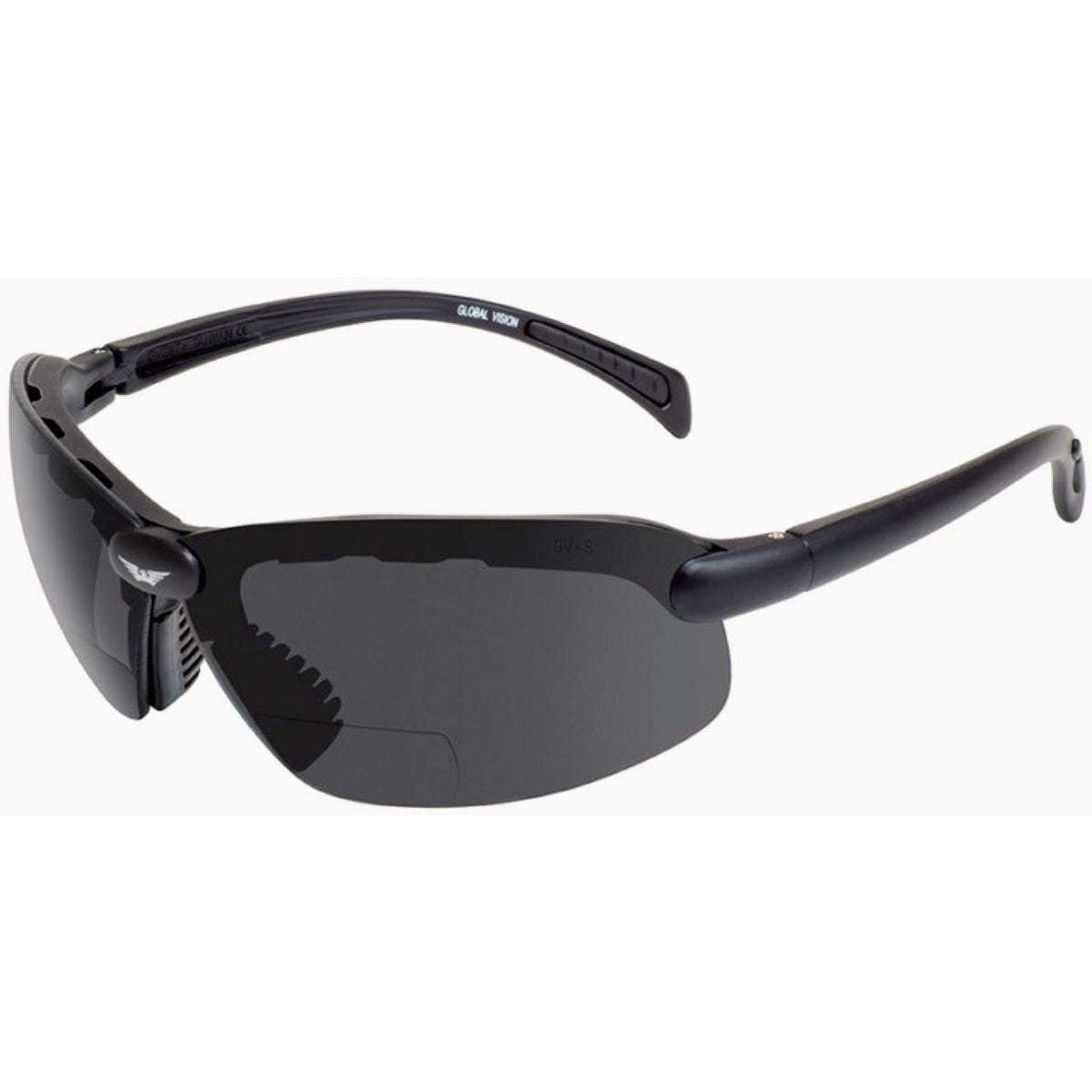 Global Vision C-2 Safety Glasses with +2.00 Smoke Bifocal Lenses Global Vision C-2 Safety Glasses with +2.00 Smoke Bifocal Lenses