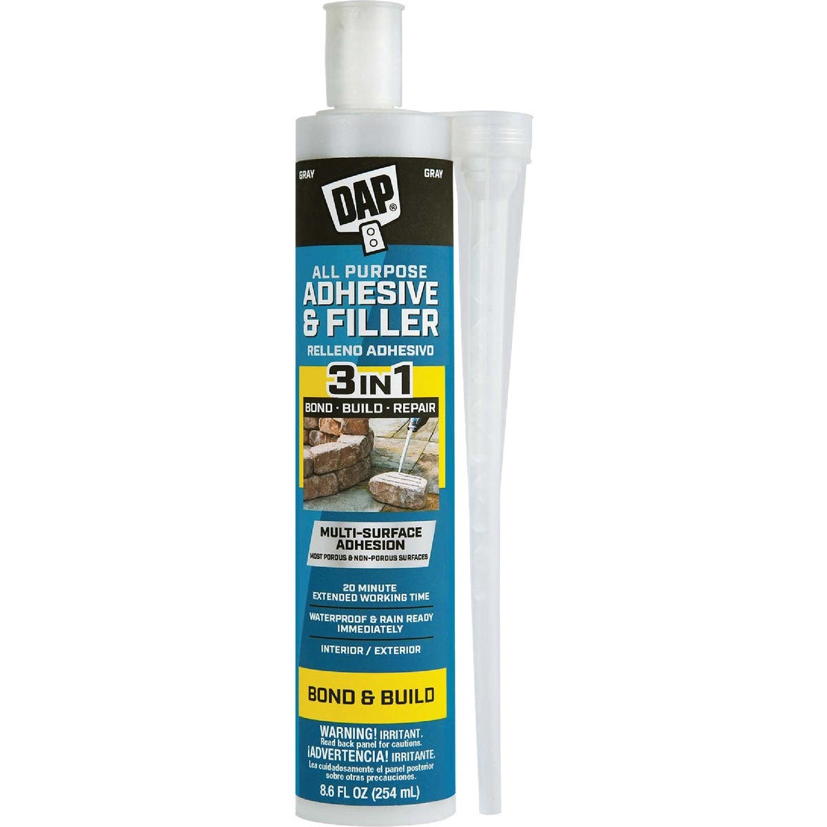 DAP 8.6 Oz. All Purpose Adhesive & Filler DAP 8.6 Oz. All Purpose Adhesive & Filler