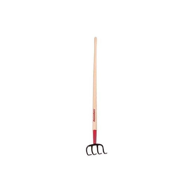 Razor-Back Forged Steel 4-Tine Cultivator with Wood Handle Razor-Back Forged Steel 4-Tine Cultivator with Wood Handle