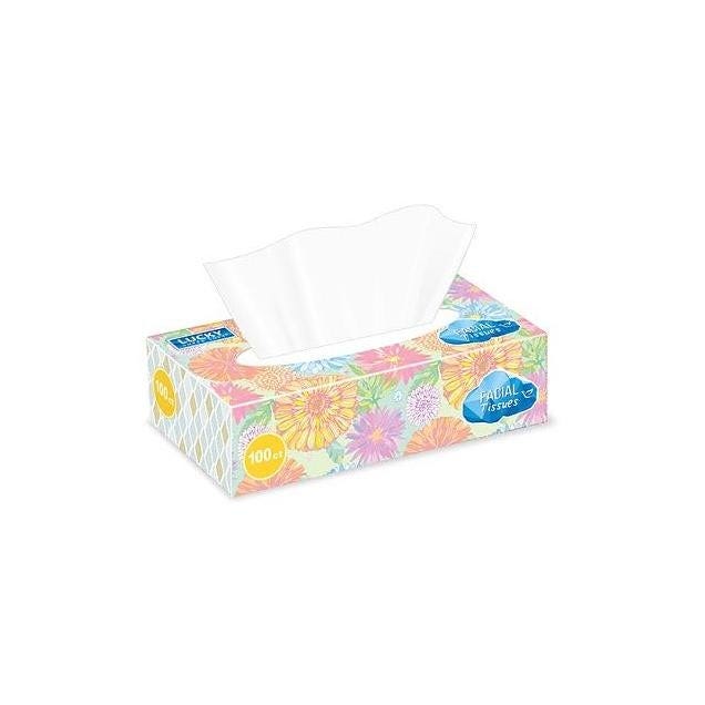 Lucky Unscented Super Soft Facial Tissue (100-Count)