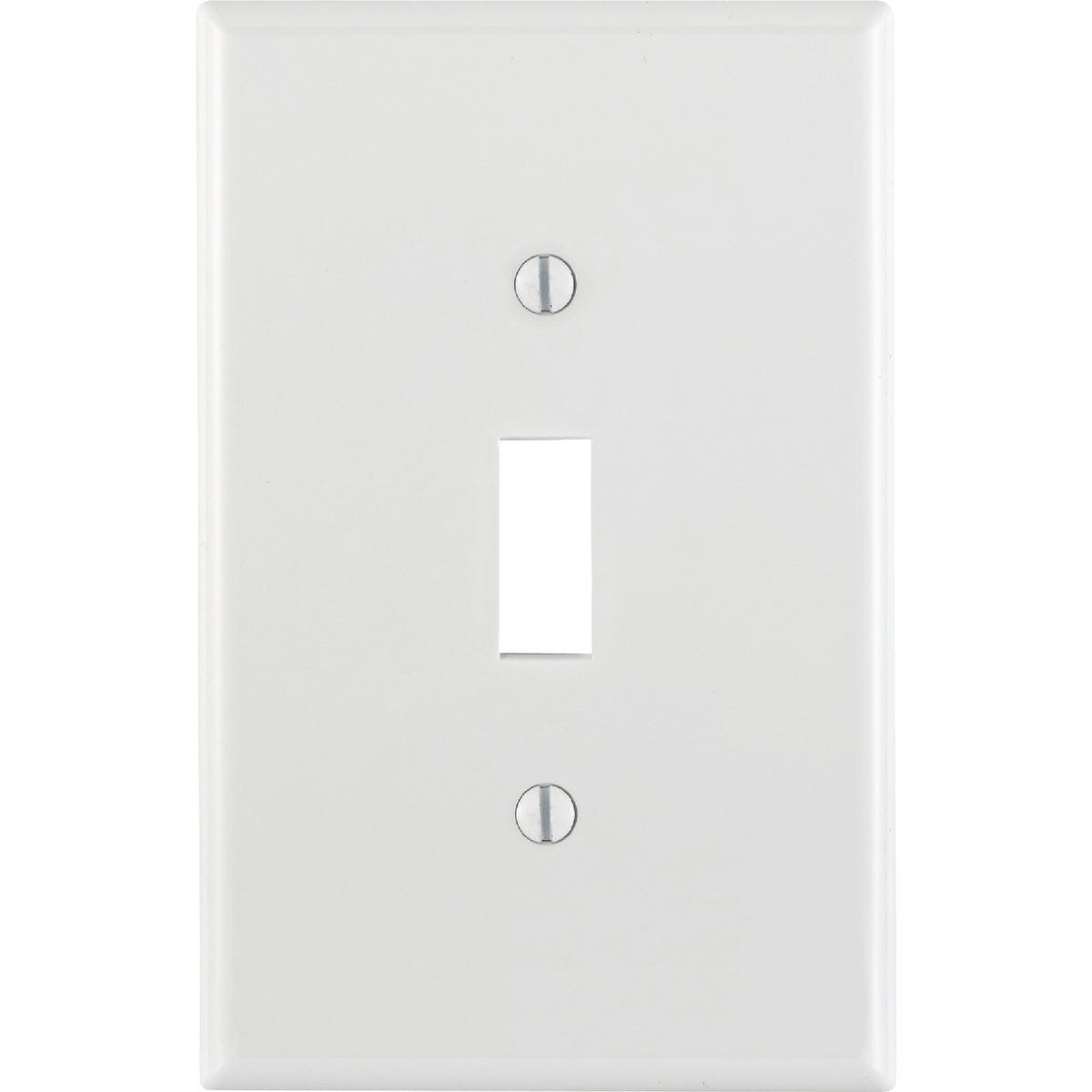Leviton 1-Gang Thermoplastic Nylon Mid-Way Toggle Switch Wall Plate, White (10-Pack) - photo 2