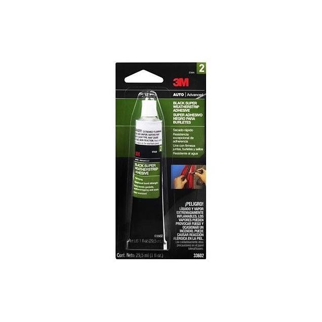 3M 1 Oz. Black Super Weatherstrip Adhesive 3M 1 Oz. Black Super Weatherstrip Adhesive