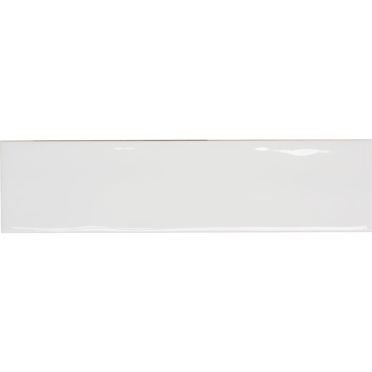 Emser Craft II 3 In. x 12 In. Glossy White Ceramic Wall Tile with Undulating Texture (5.6 Sq. Ft./Case)