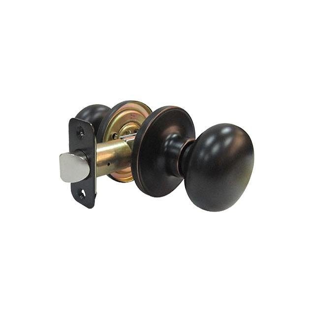 TruGuard Aged Bronze Mushroom Passage Door Knob
