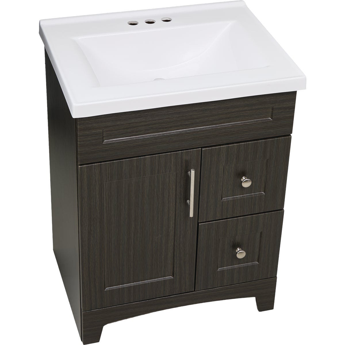 Royal Cabinets Moderna Grigio 31 In. W x 19 In. D x 36 In. H Vanity with White Cultured Marble Top - photo 5 Royal Cabinets Moderna Grigio 31 In. W x 19 In. D x 36 In. H Vanity with White Cultured Marble Top - photo 5