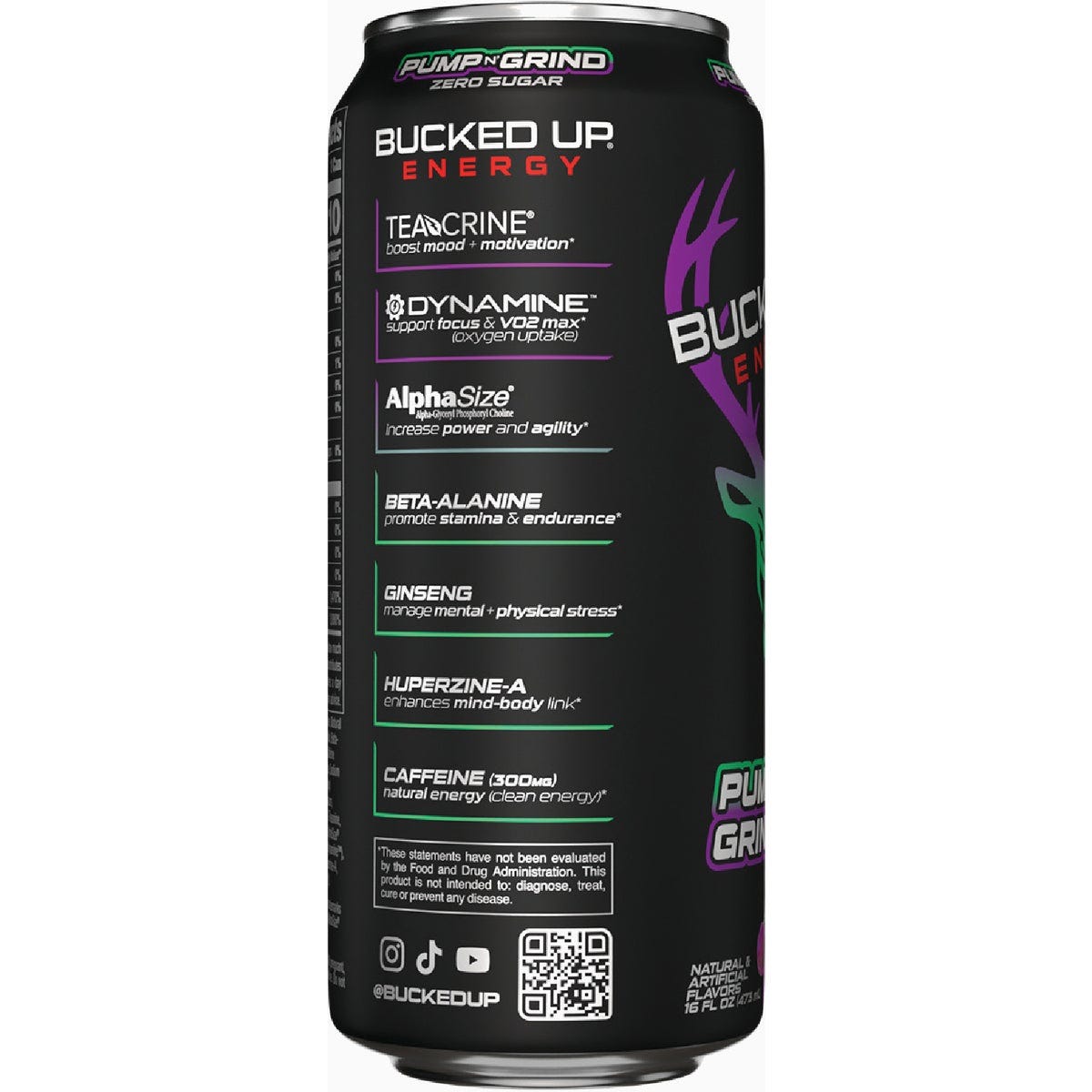 Bucked Up 16 Fl. Oz. Pump N' Grind Energy Drink (12-Pack) - photo 2