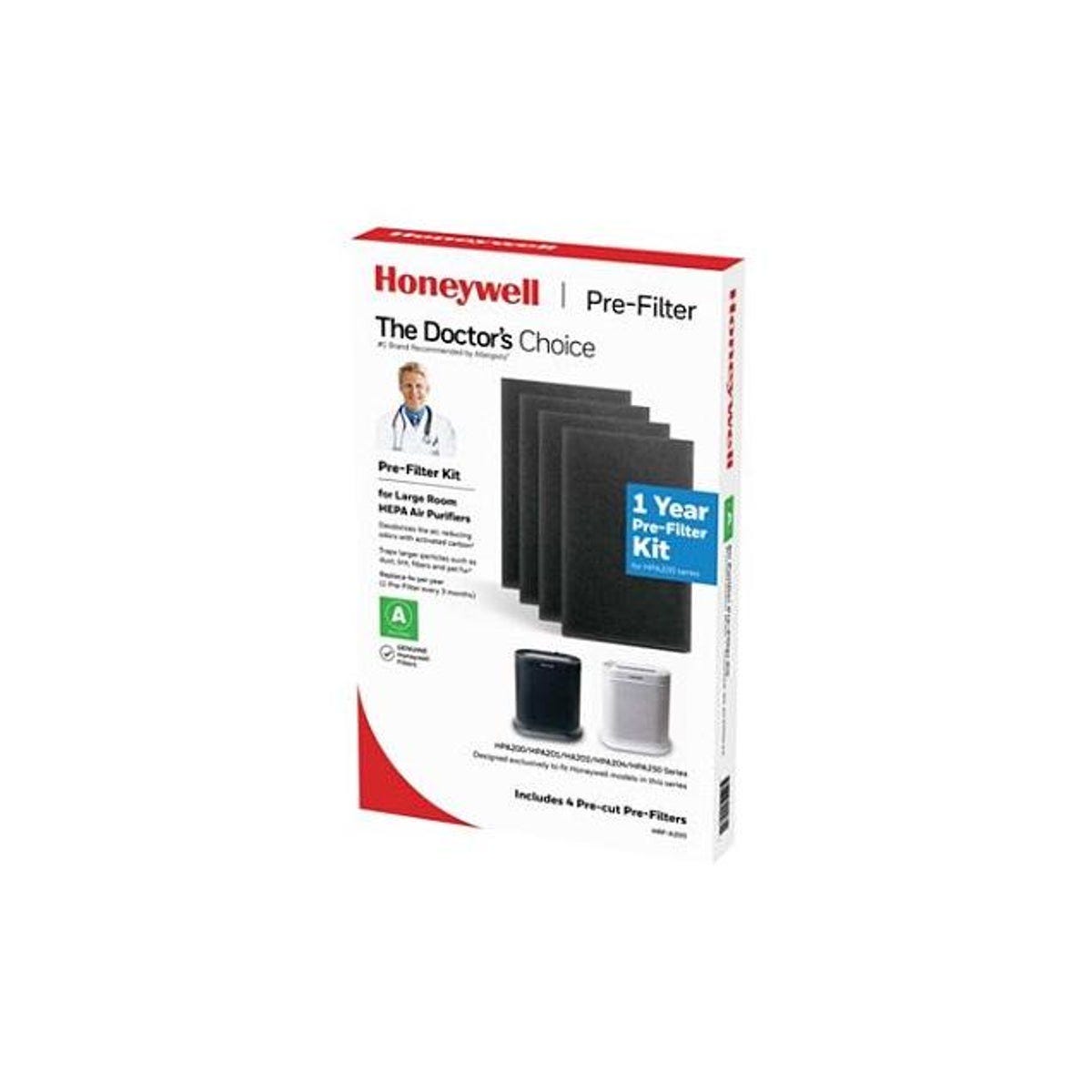 Honeywell Pre-Cut Carbon Pre-filter for Air Purifiers HPA5200 & HPA200 (4-Pack) Honeywell Pre-Cut Carbon Pre-filter for Air Purifiers HPA5200 & HPA200 (4-Pack)