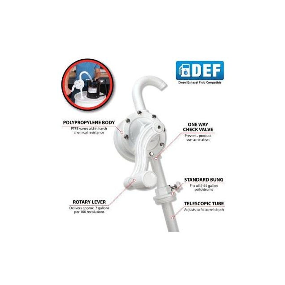 Performance Tool DEF Rotary Barrel Hand Pump - photo 4 Performance Tool DEF Rotary Barrel Hand Pump - photo 4