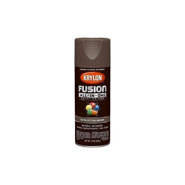 Krylon Fusion 12 Oz. Satin Otter Brown All-In-One Spray Paint + Primer Krylon Fusion 12 Oz. Satin Otter Brown All-In-One Spray Paint + Primer