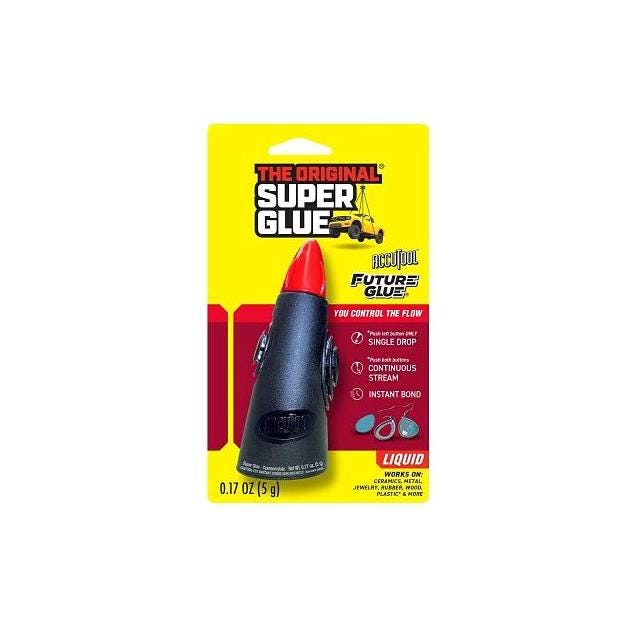 The Original Super Glue Corporation 0.18 Oz. Clear Accutool Liquid Super Glue The Original Super Glue Corporation 0.18 Oz. Clear Accutool Liquid Super Glue