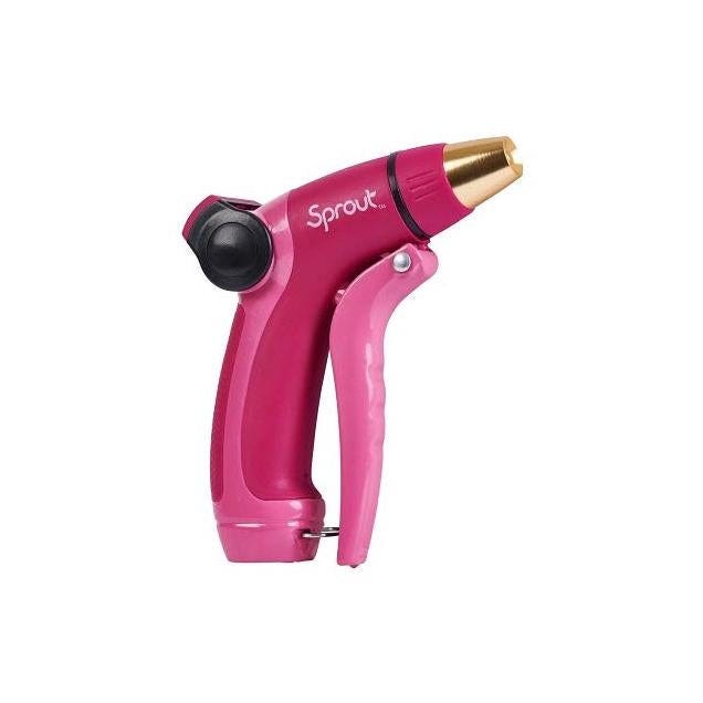 Melnor Sprout Adjustable Front Trigger Hose Nozzle, Red