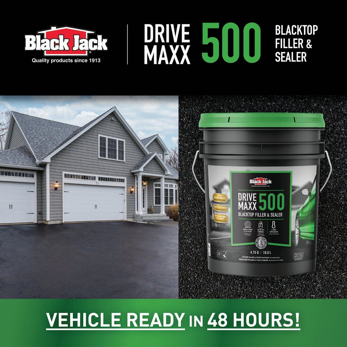 Black Jack Drive-Maxx 5 Gal. 5 Yr. 500 Fast Dry Filler and Sealer - photo 4