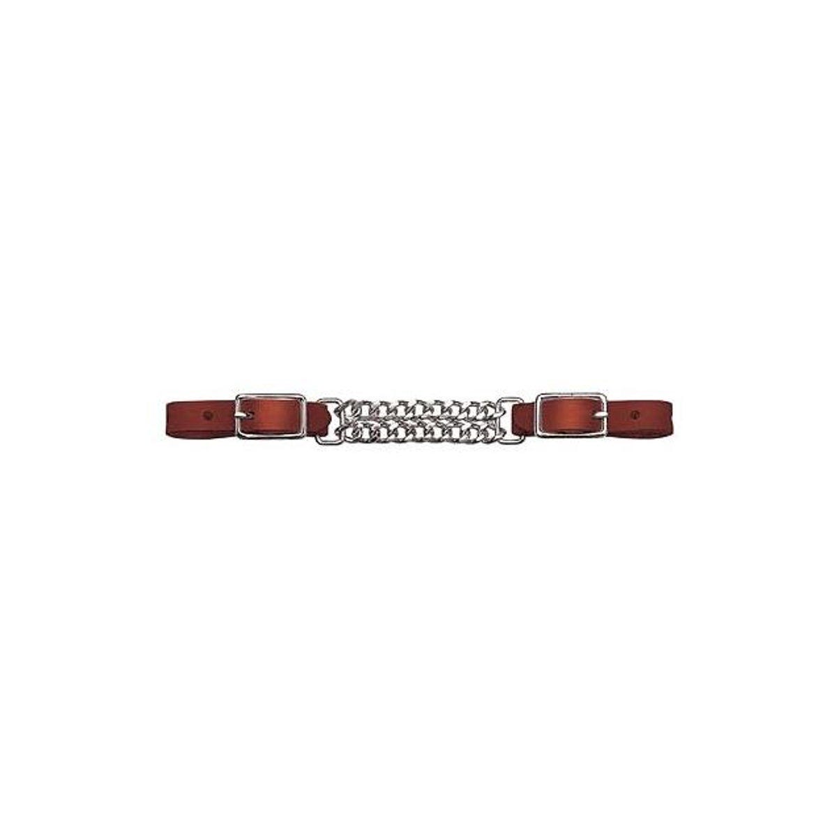 Weaver Leather 5/8 In. Mahogany Leather Bridle Curb Strap Weaver Leather 5/8 In. Mahogany Leather Bridle Curb Strap