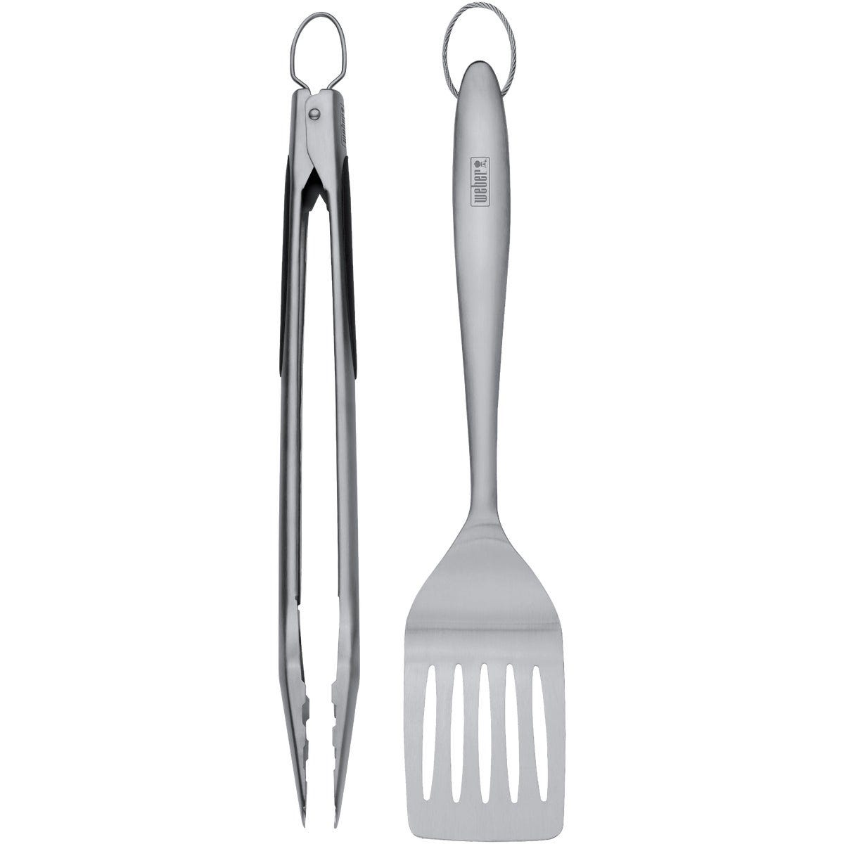 Weber Soft Rubber Grip Stainless Steel 2-Piece Barbeque Tool Set - photo 4