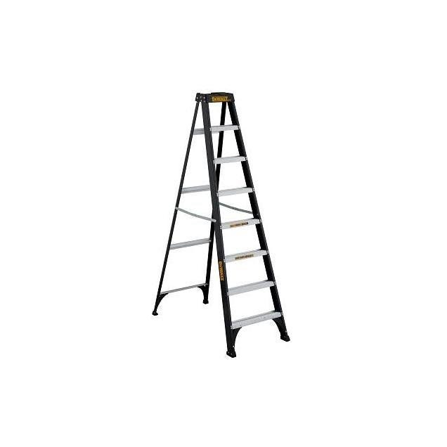 DEWALT 8 Ft. Fiberglass Step Ladder with 250 Lb. Load Capacity Type I Duty Rating DEWALT 8 Ft. Fiberglass Step Ladder with 250 Lb. Load Capacity Type I Duty Rating