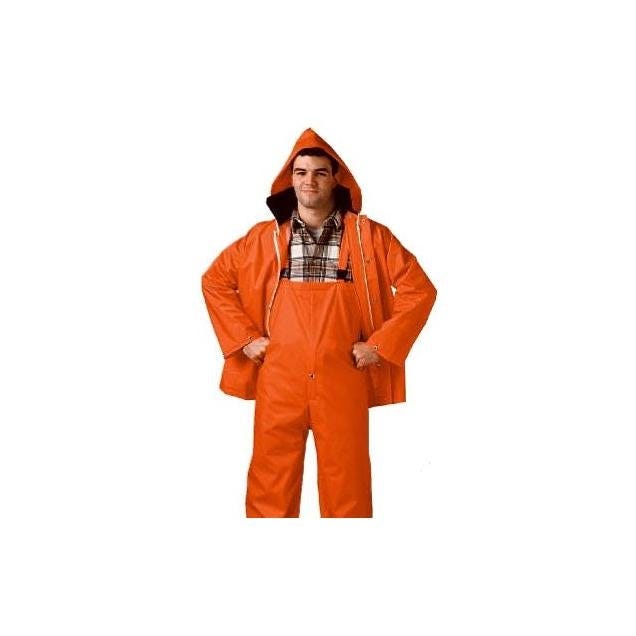 Tingley Comfort-Tuff 2-Piece XXXL Blaze Orange Jacket/Bib Overall Complete Rain Suit Tingley Comfort-Tuff 2-Piece XXXL Blaze Orange Jacket/Bib Overall Complete Rain Suit